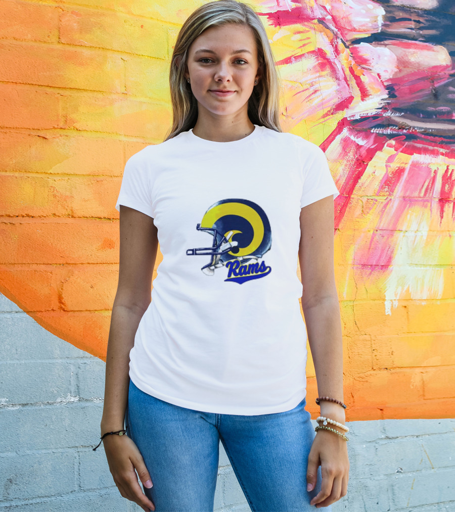 Los Angeles Rams Helmet Rams Football T-Shirt