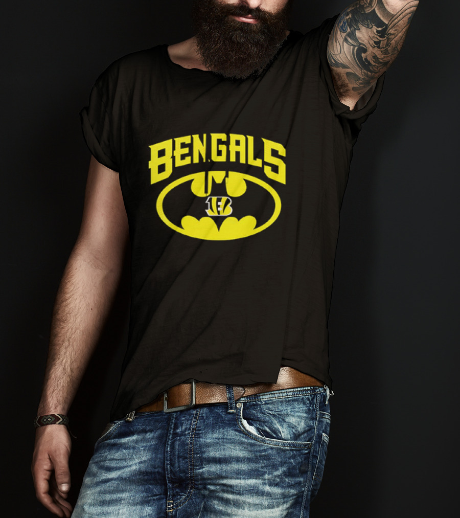 Bengals Batman Logo Cincinnati Bengals NFL Team T-Shirt