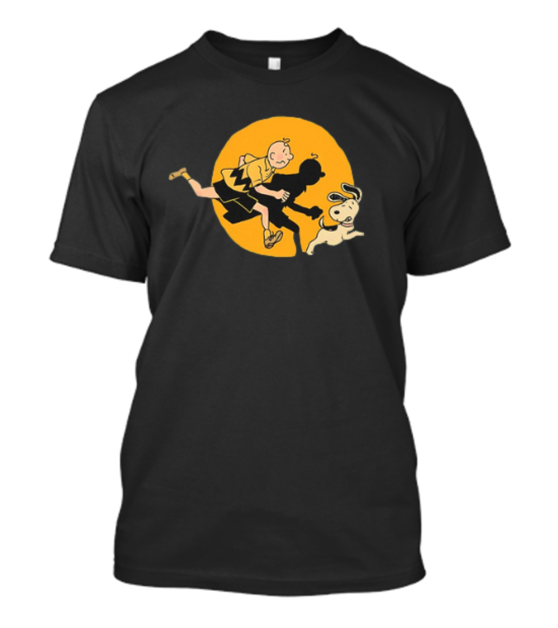 Charlie Brown And Snoopy Adventure Inspired By Tintin T-Shirt