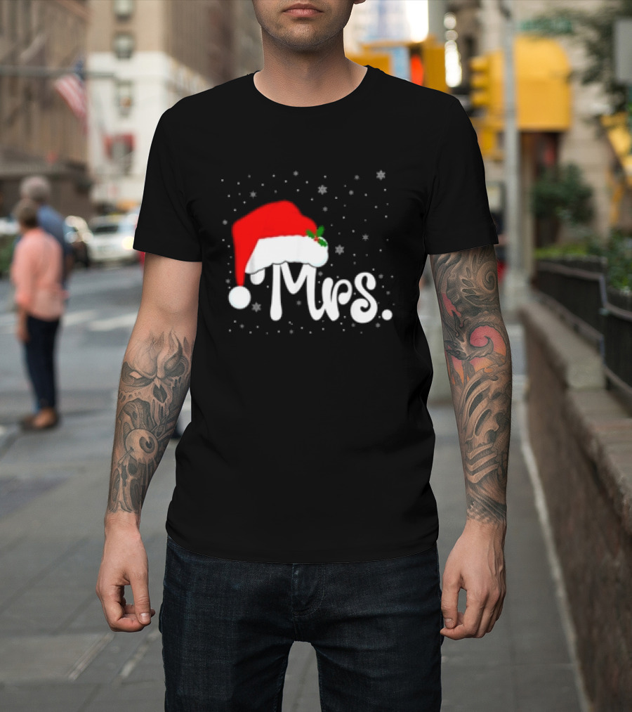 Mrs Santa Claus Christmas Matching Couples T-Shirt