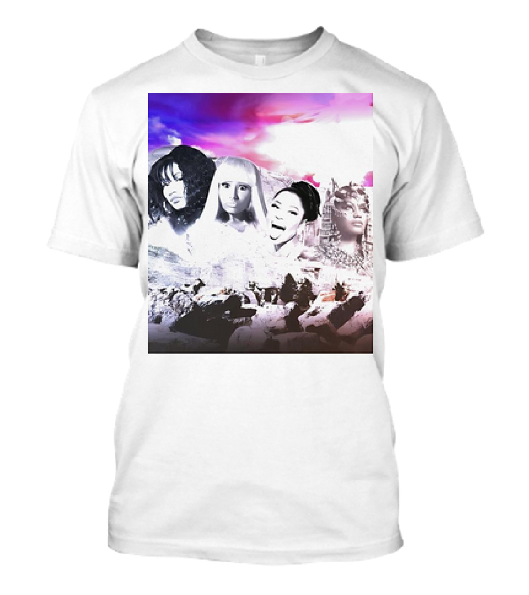 Kingkongkenn My Female Rap Mount Rushmore Nicki Minaj And Rihanna T-Shirt