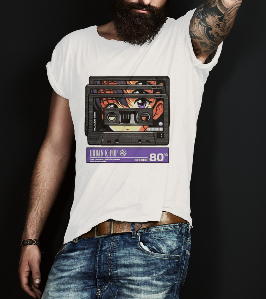 Cassette Tape Urban K-Pop Stereo 80’s Anime T-Shirt