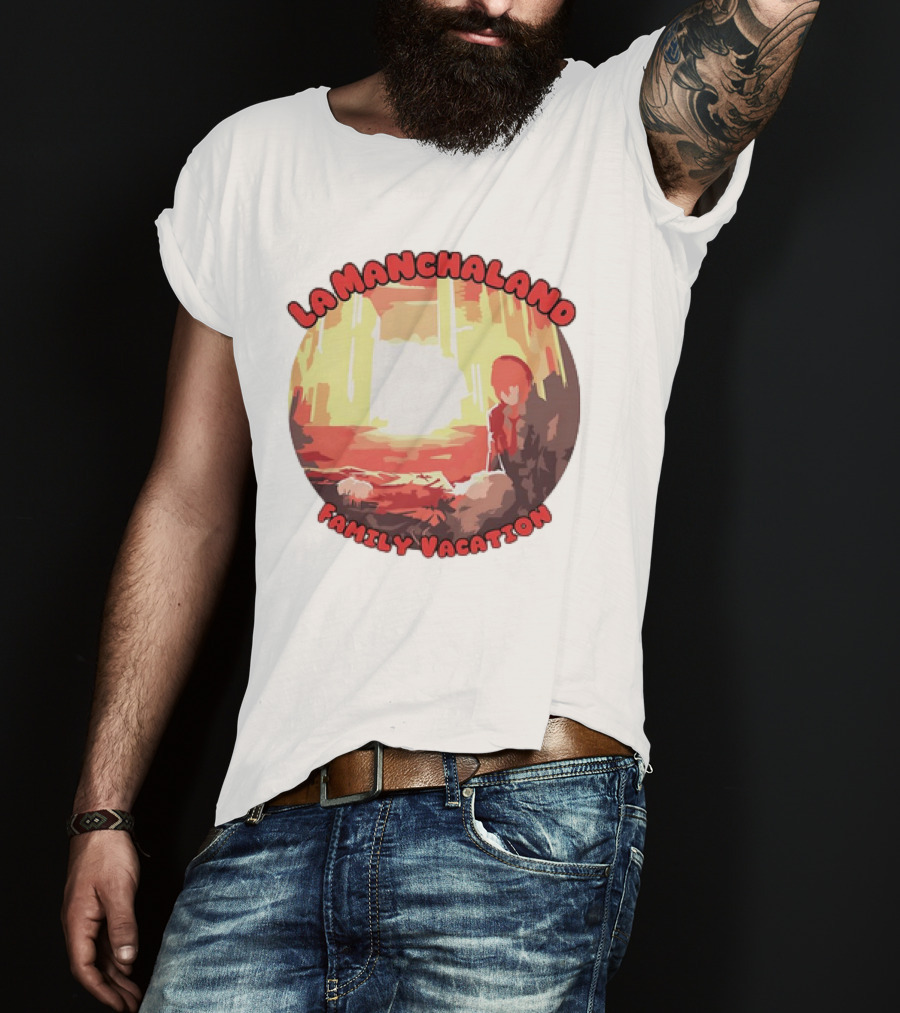La Manchaland Family Vacation Sci-Fi Adventure Scene T-Shirt