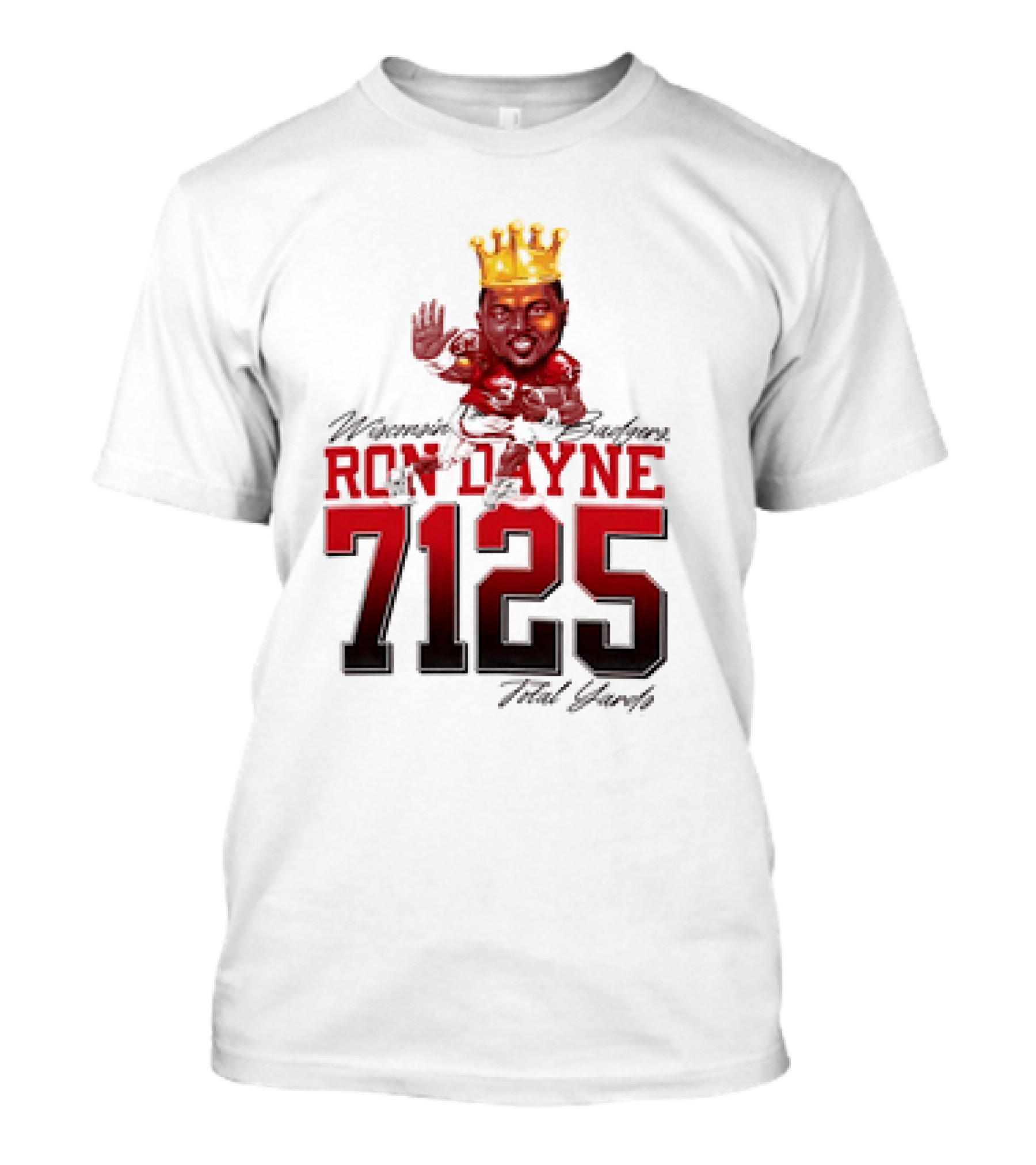 Ron Dayne 7125 Total Yards Wisconsin Badgers T-Shirt