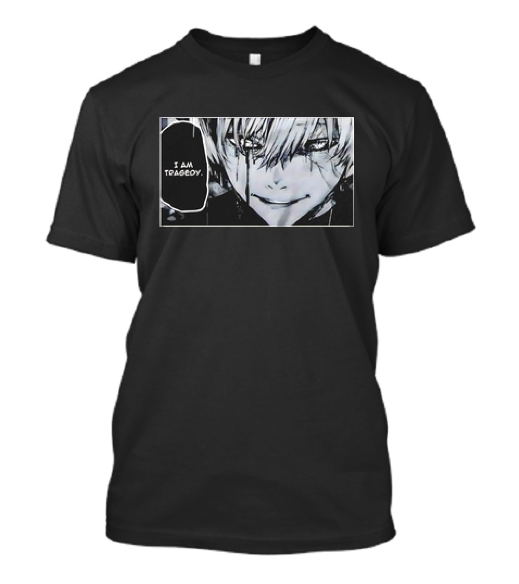 Kaneki Ken I Am Tragedy Manga Panel Anime Tokyo Ghoul T-Shirt
