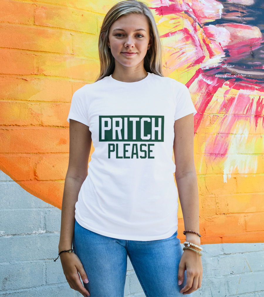Boston Celtics Basketball Pritch Please T-Shirt