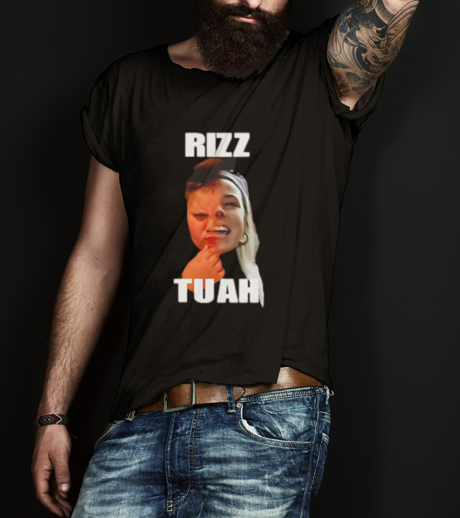 Rizz Tuah Hawk Rizzler Face Mashup T-Shirt