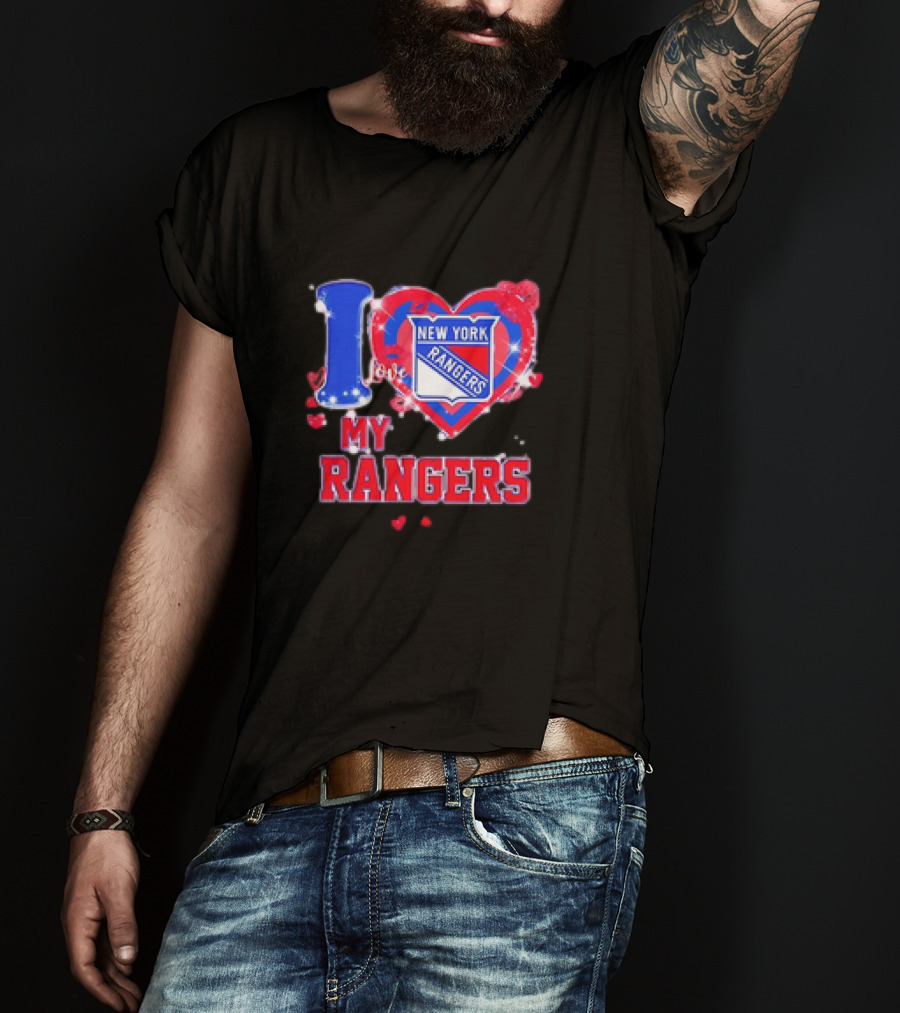 I Love My New York Rangers Heart T-Shirt