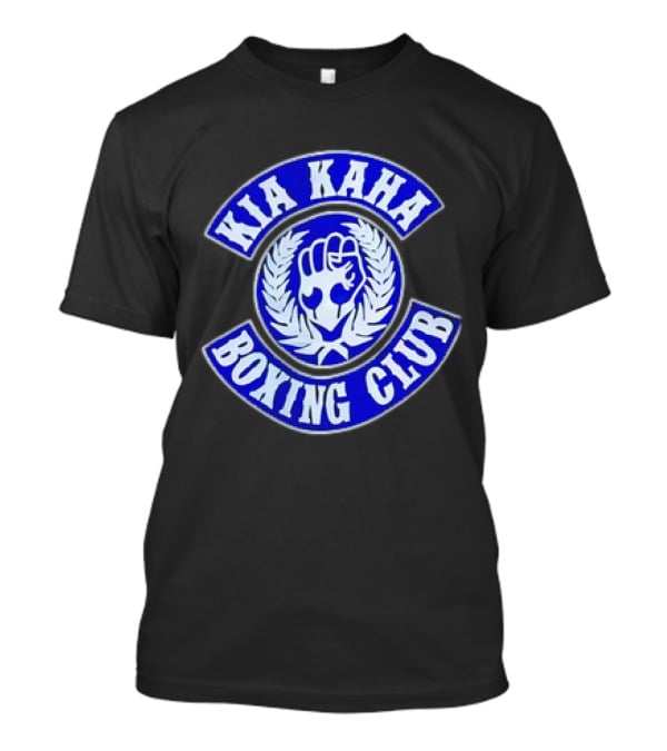 Kia Kaha Boxing Club Fist Logo With Laurel Wreath T-Shirt