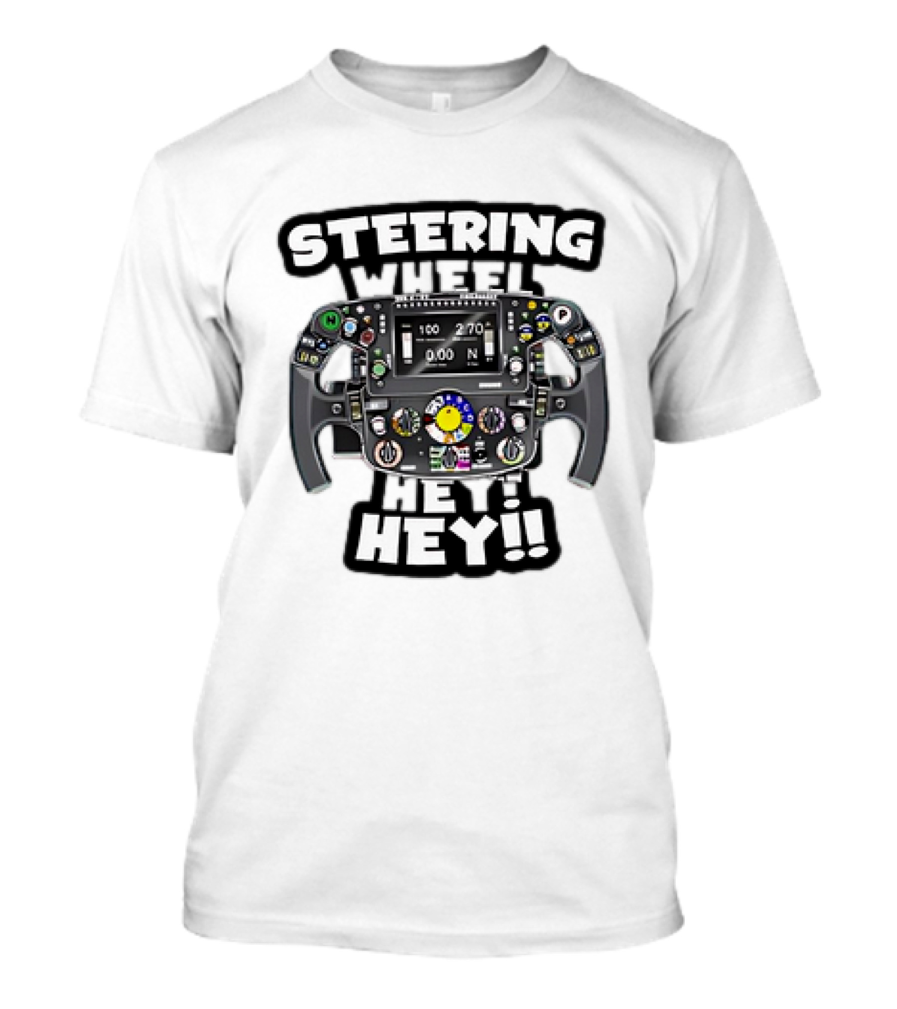 Steering Wheel Hey Kimi Raikkonen T-Shirt