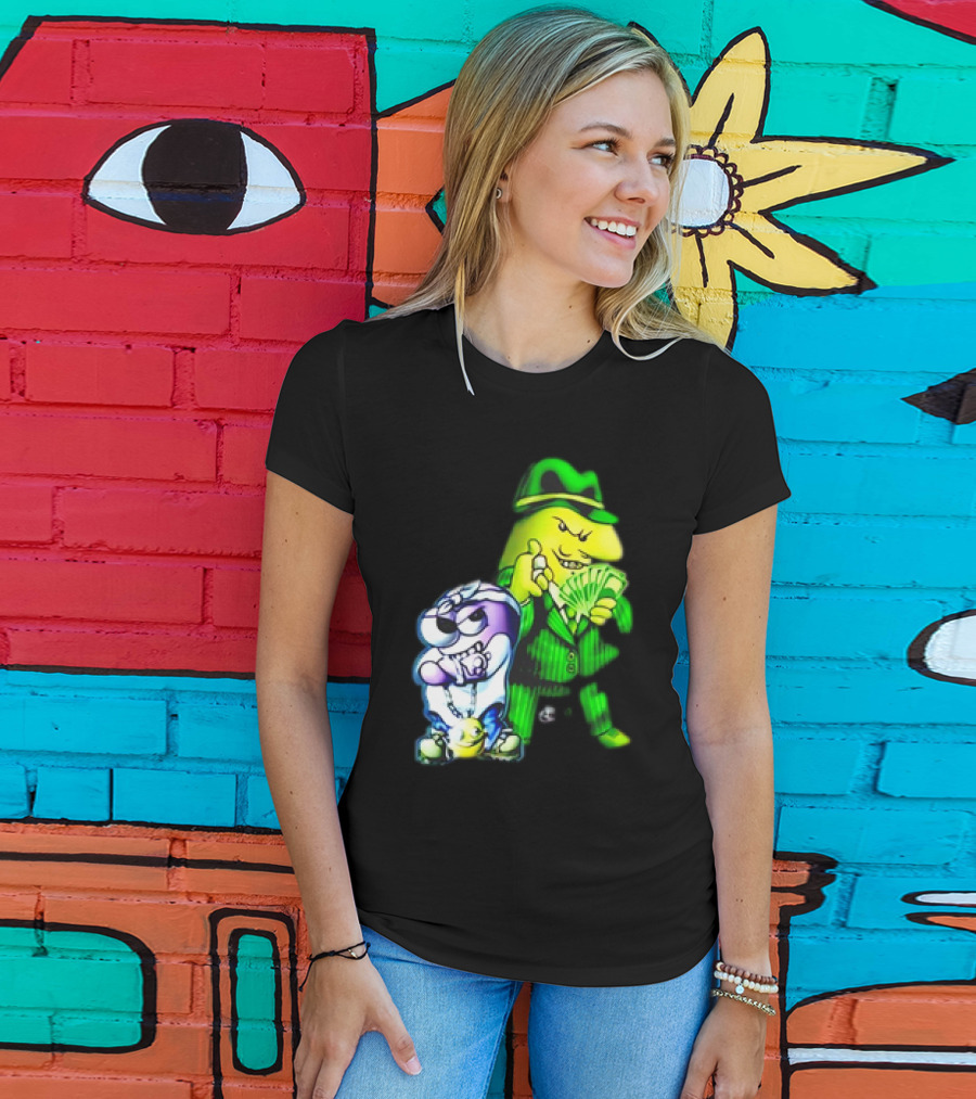 Cool Gangsta Friends Smiling Money Holders T-Shirt