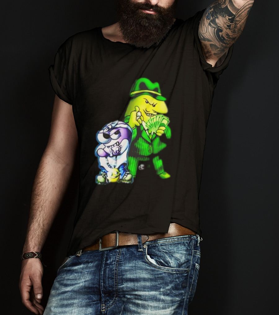 Cool Gangsta Friends Smiling Money Holders T-Shirt