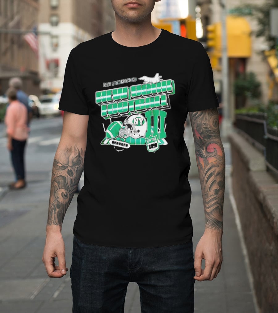 East Rutherford NJ New York Football NY Gang Green III T-Shirt