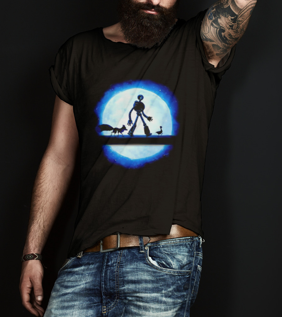 Hakuna Robot Journey With Fox And Goose To The Moon T-Shirt