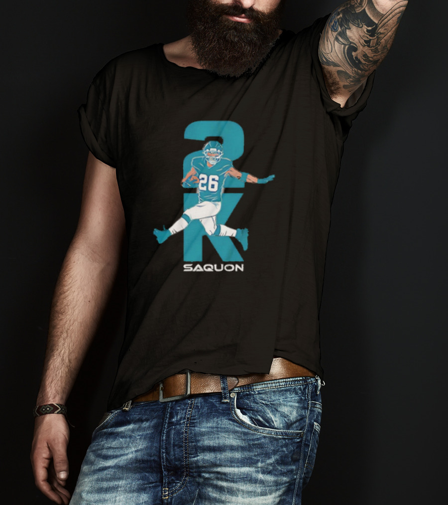2K Saquon 26 Philadelphia Eagles NFL Football Vintage T-Shirt