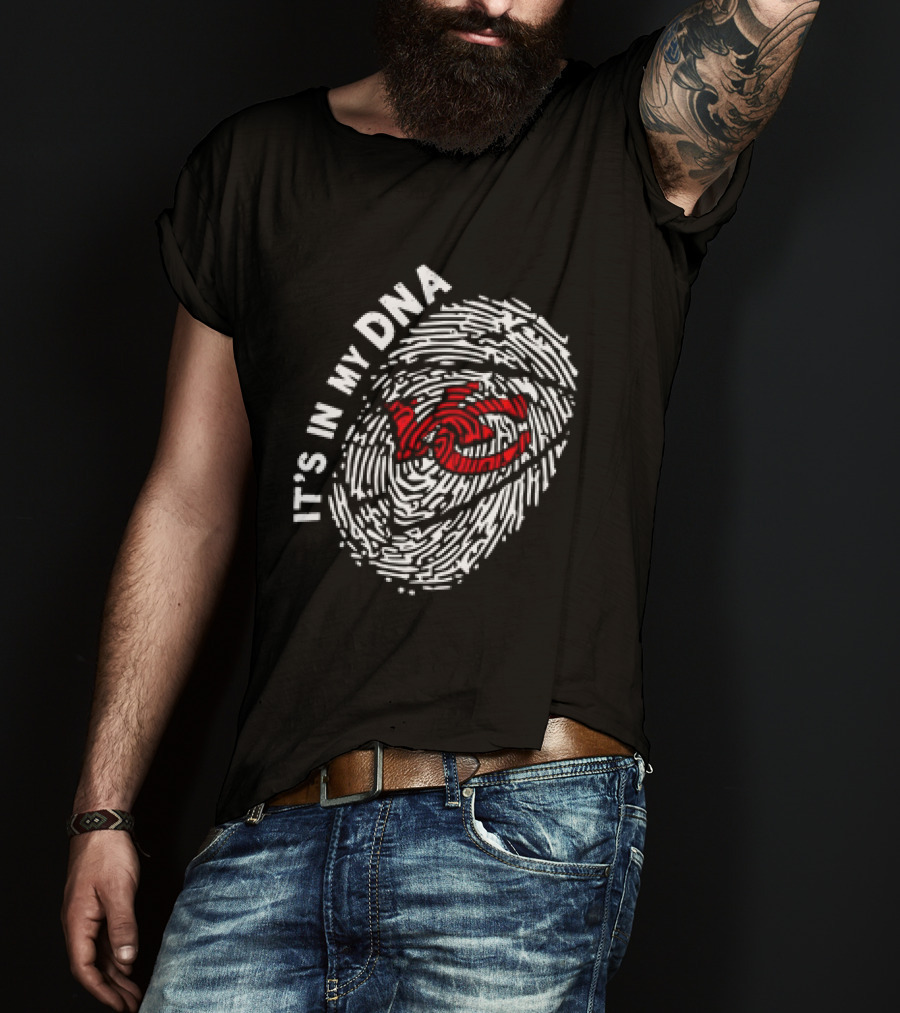Kansas City Chiefs It's In My DNA Fingerprint T-Shirt