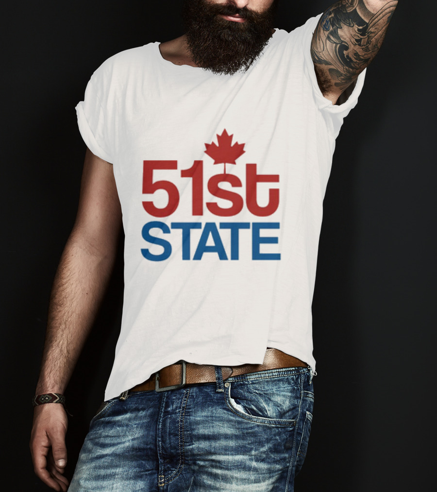 Canada 51st State Maple Leaf T-Shirt