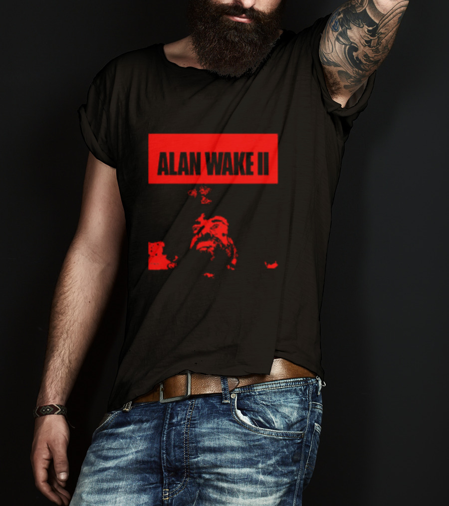 Alan Wake II Red Classic Horror T-Shirt