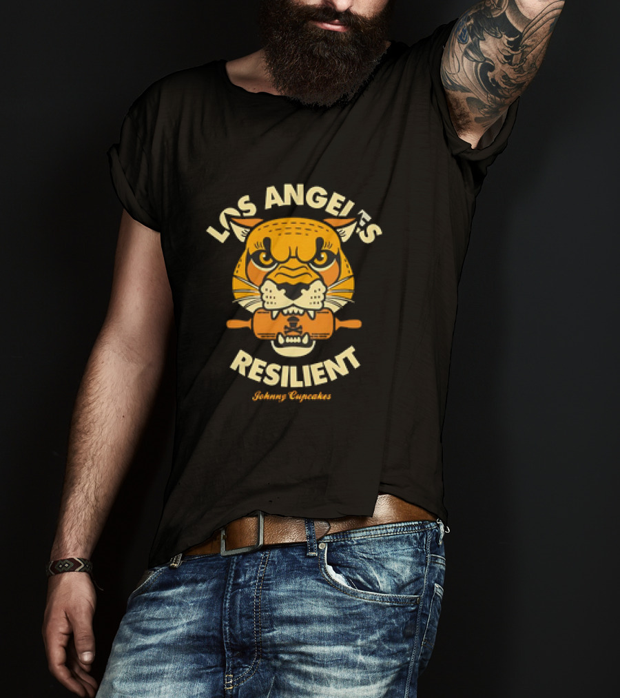 Los Angeles Resilient Johnny Cupcakes Tiger T-Shirt