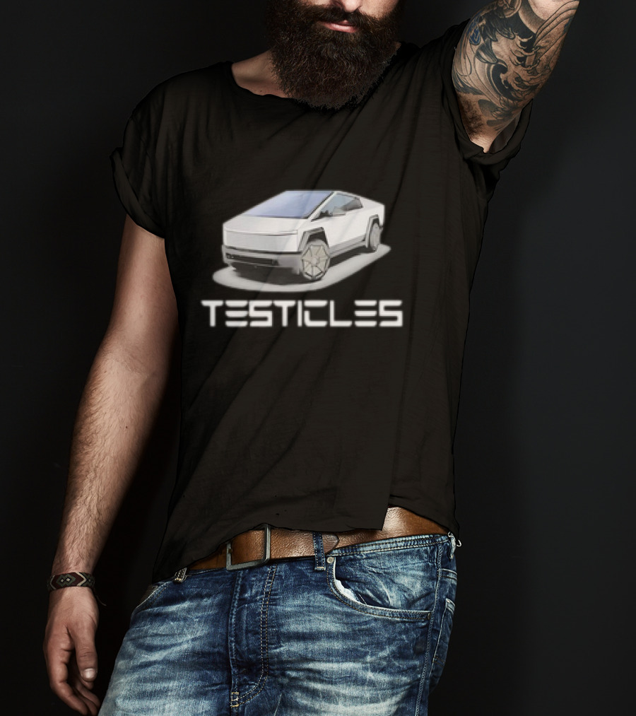 Testicles Cybertruck Parody Vintage Car T-Shirt