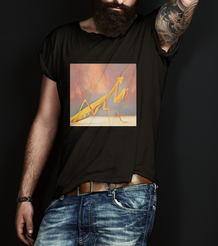 The Praying Mantis Abstract Pastel Insect T-Shirt