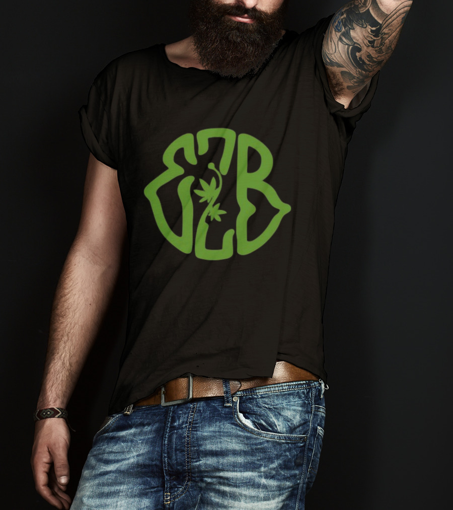 "420 Exclusive EZB Branding With Cannabis Motif" T-Shirt