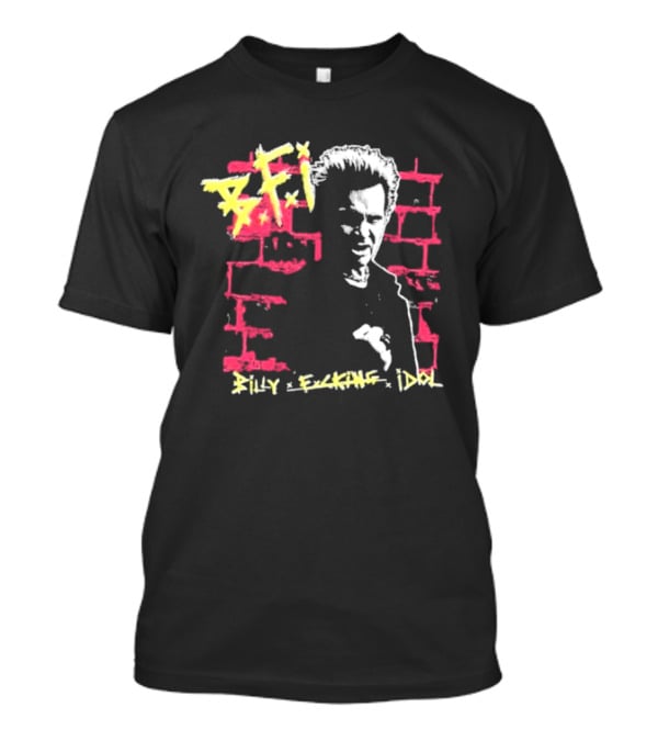 BFI Billy Fcking Idol Brick Wall Graphic T-Shirt