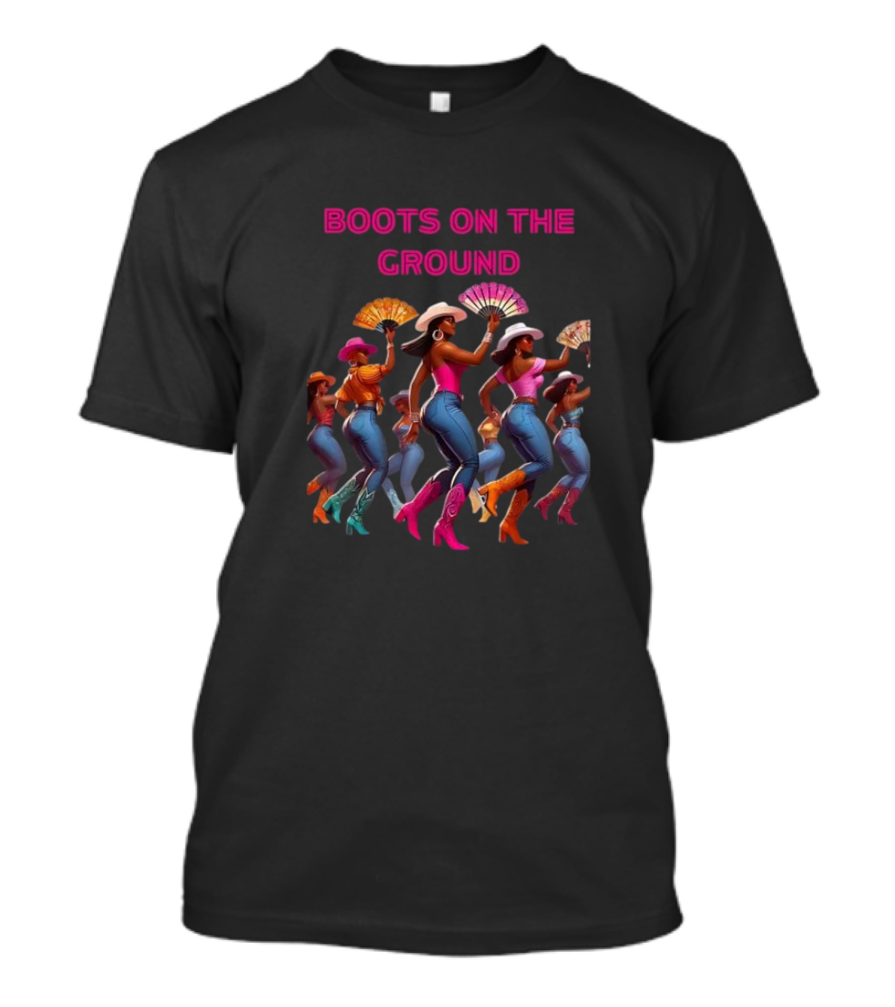 Boots On The Ground Cowgirl Dance Fiesta T-Shirt