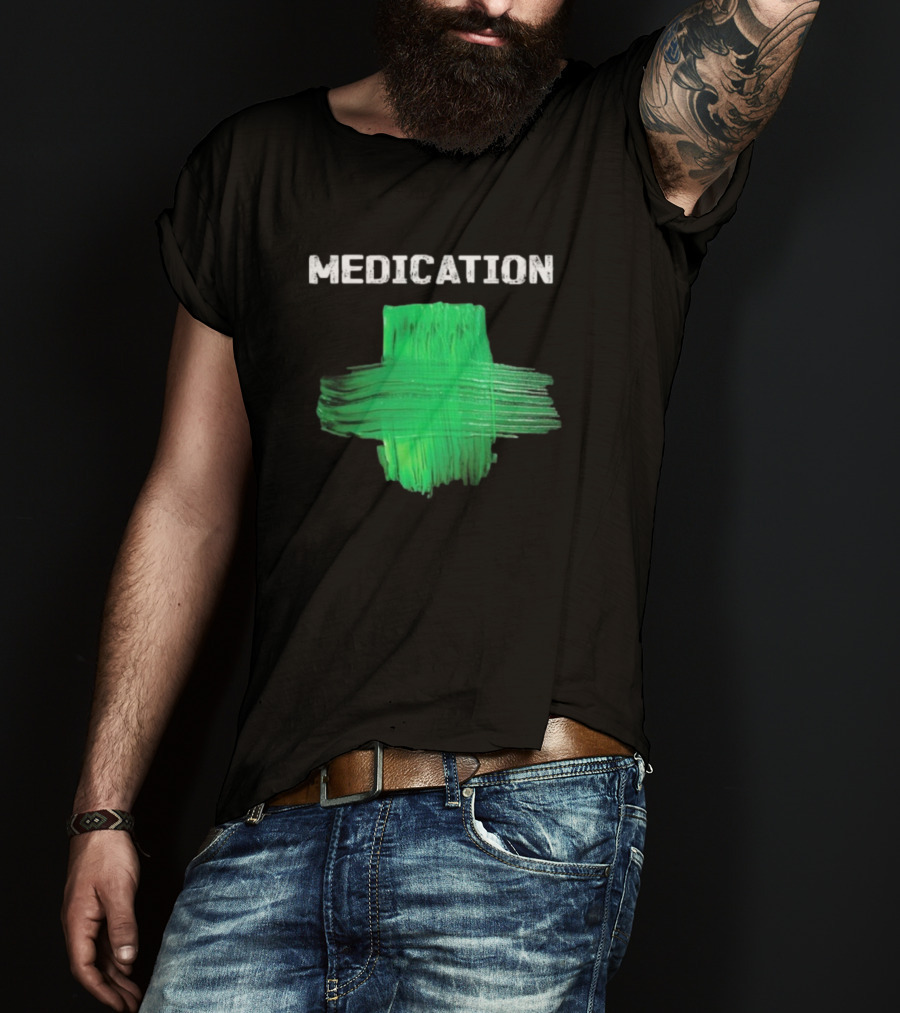 Damian Marley Medication Green Cross T-Shirt