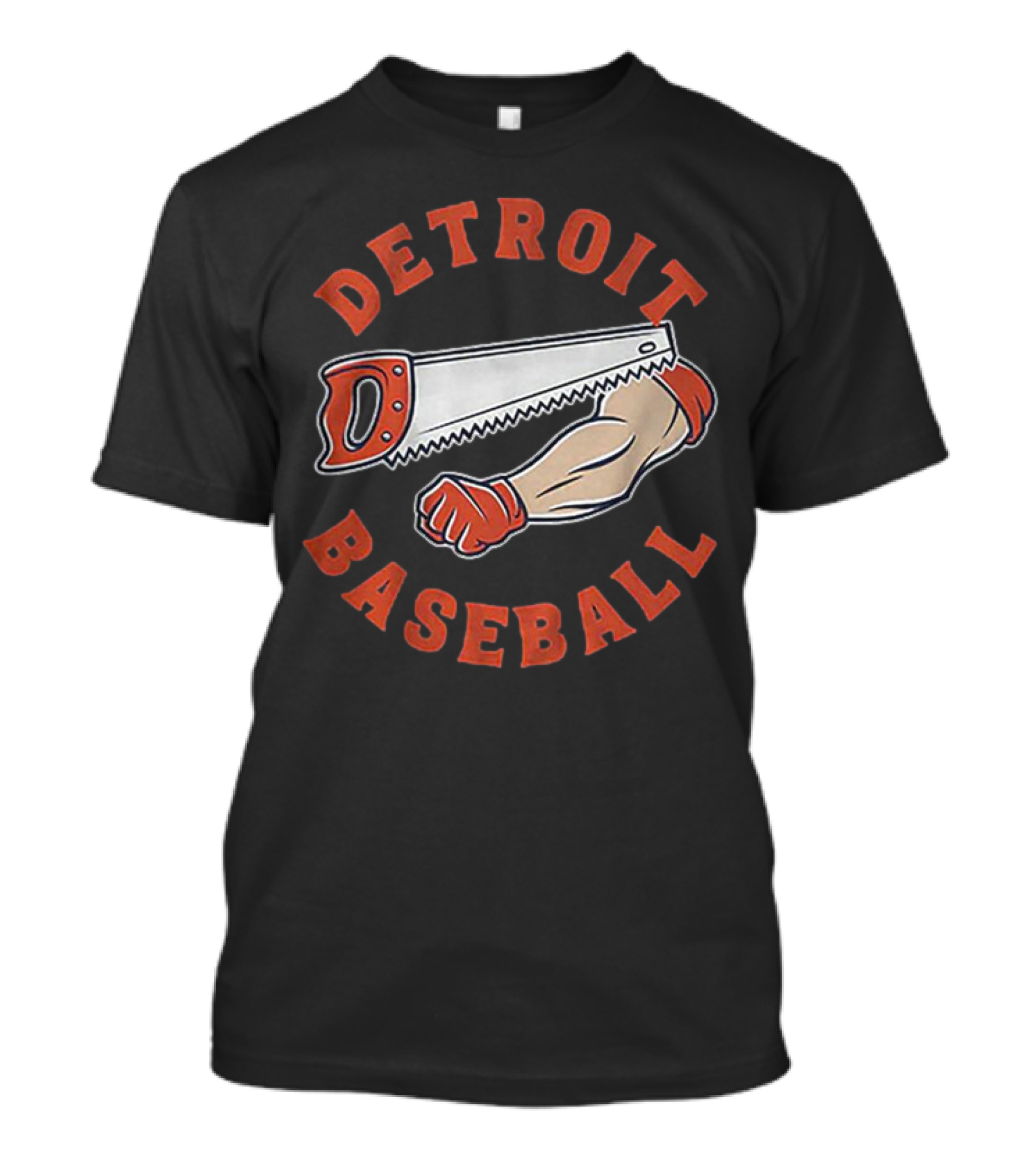 Detroit Baseball Saw Arm Graphic T-Shirt
