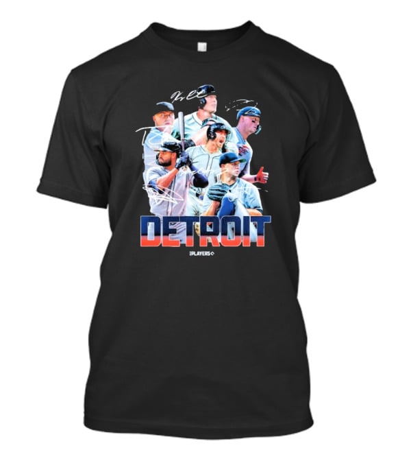 Detroit Tigers MLB Players Series Signatures 2025 Highlights T-Shirt
