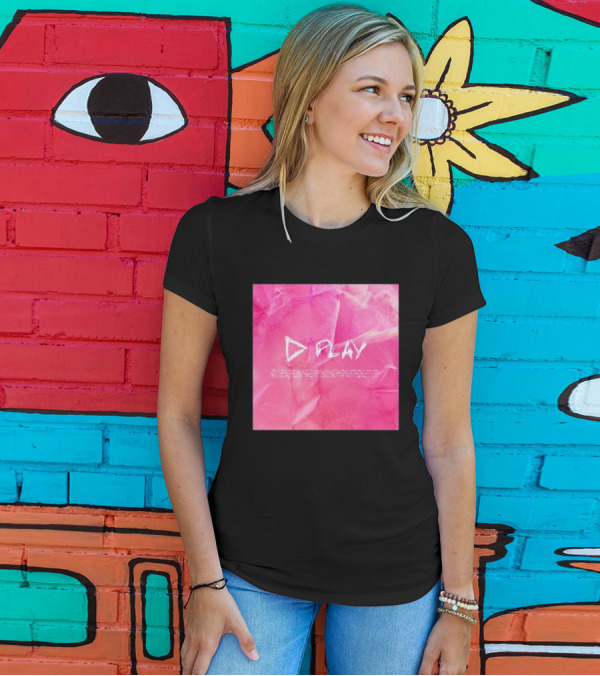 ED Sheeran Play Album Cover Pink Photo T-Shirt