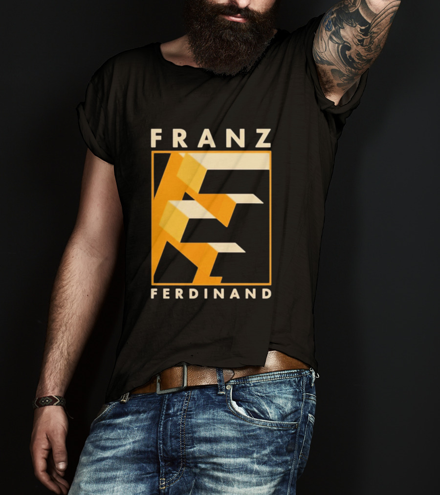 Franz Ferdinand Orange Geometric E T-Shirt