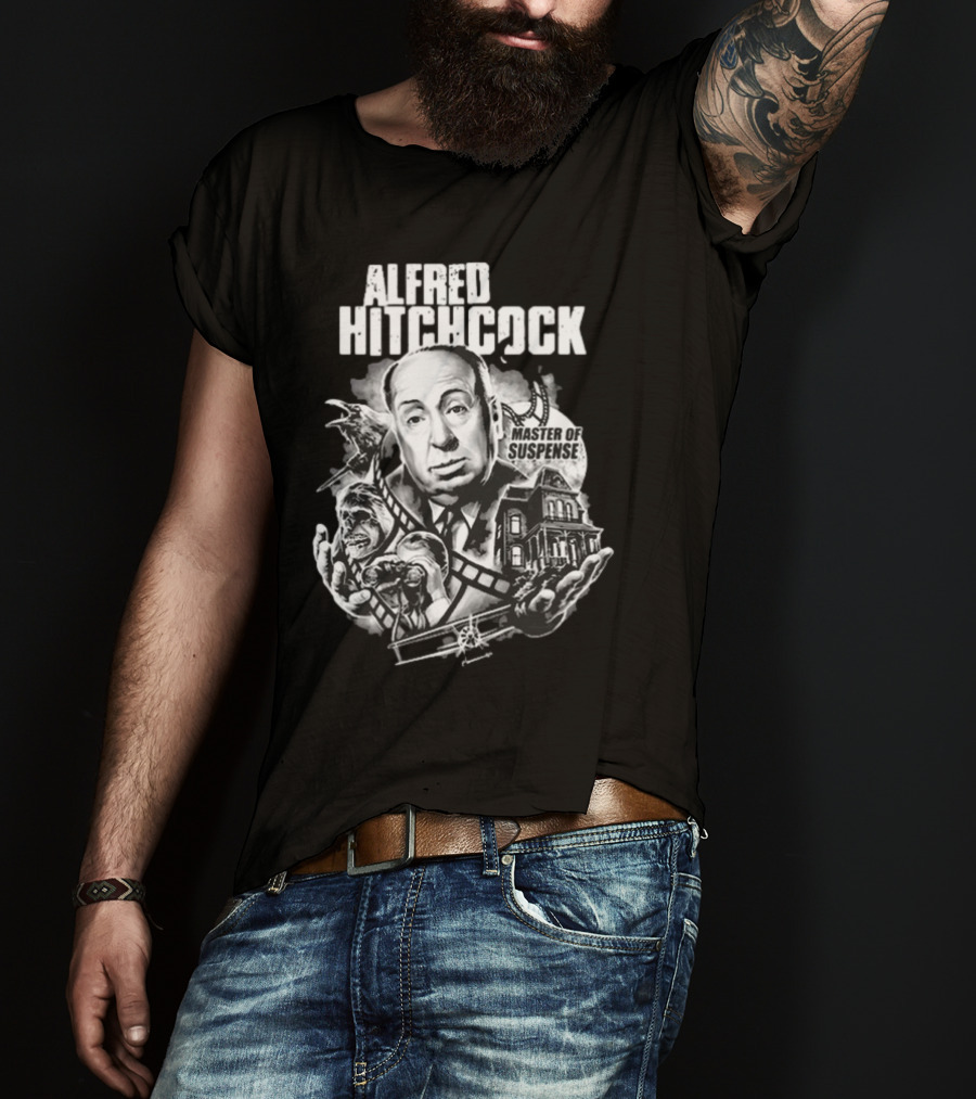Alfred Hitchcock Master Of Suspense King Of The Silver Screen T-Shirt