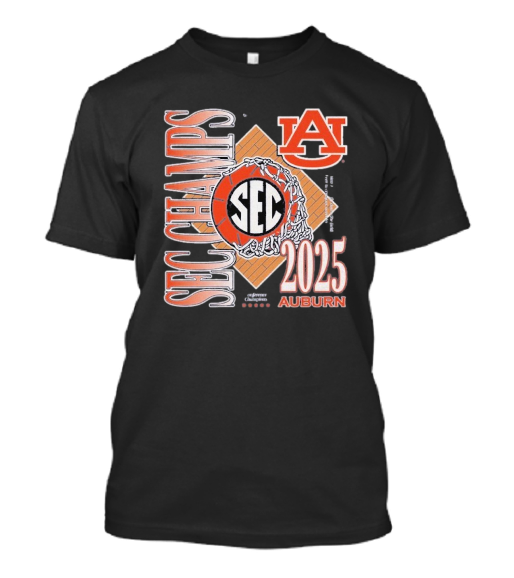 Auburn Tigers SEC Champs 2025 Basketball Victory T-Shirt