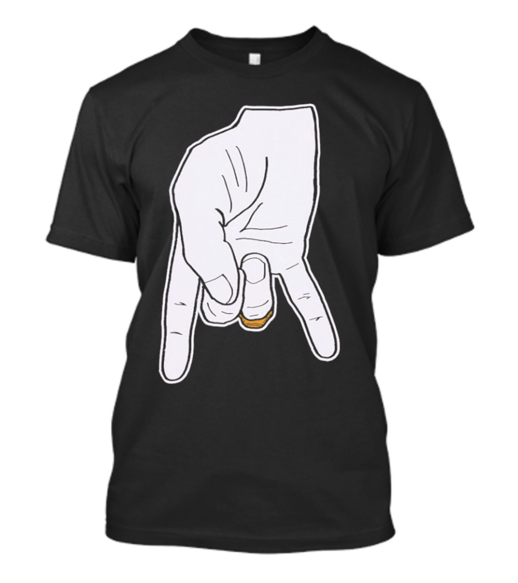 BTHO T.u. Horns Down Hand Gesture T-Shirt