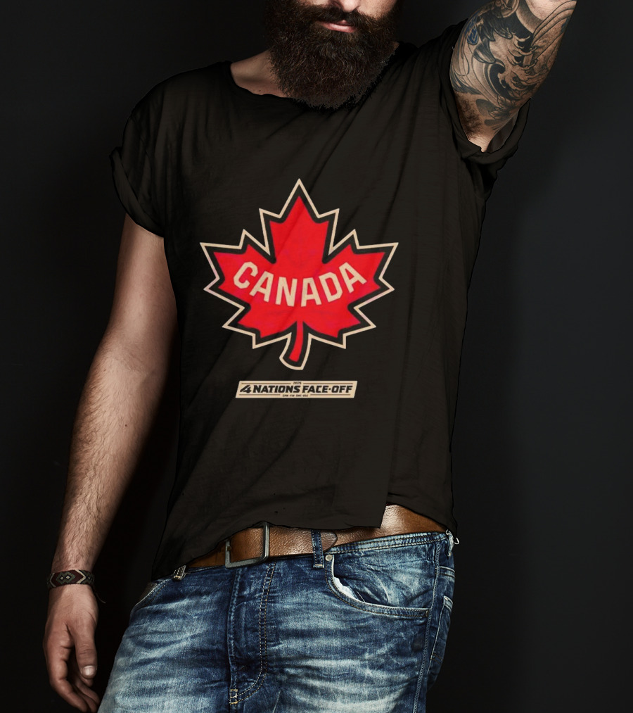 Canada 2025 4 Nations Face Off Vintage T-Shirt