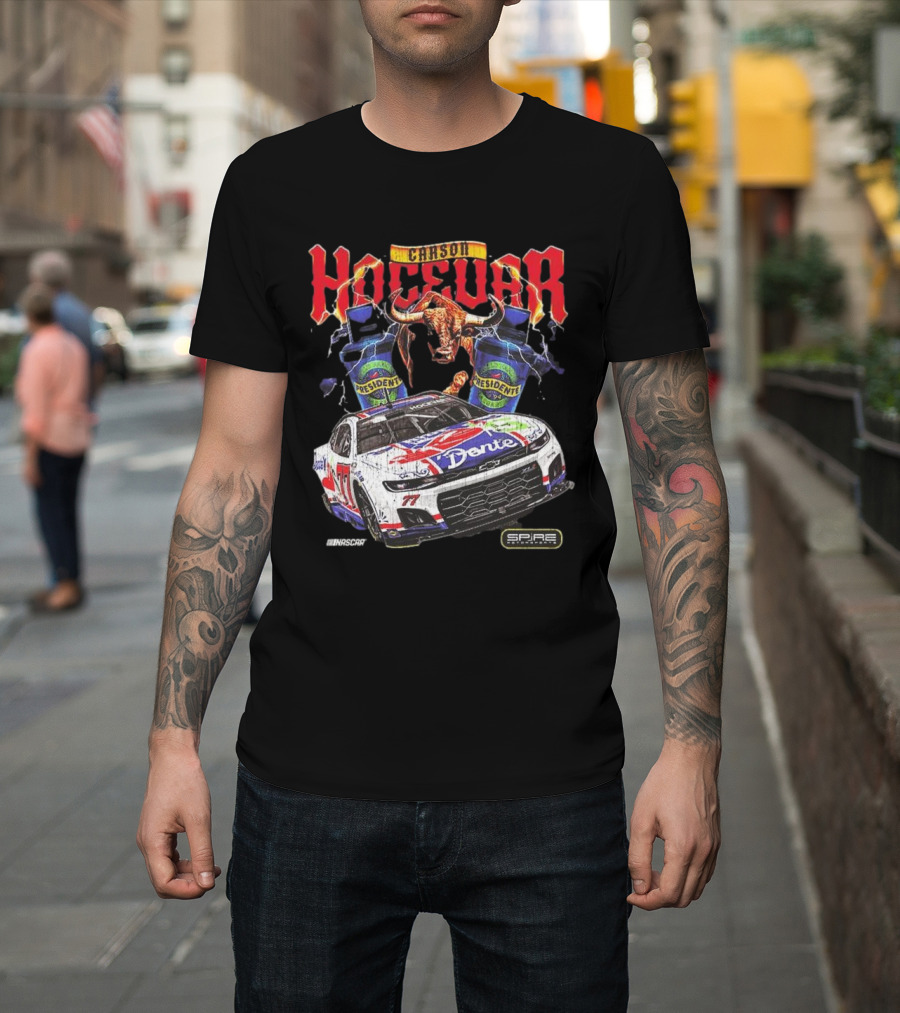 Carson Hocevar E2 Apparel Black Chili’s Car T-Shirt