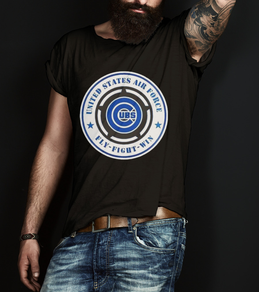 Chicago Cubs United States Air Force Fly Fight Win Military Appreciation Night 2025 T-Shirt