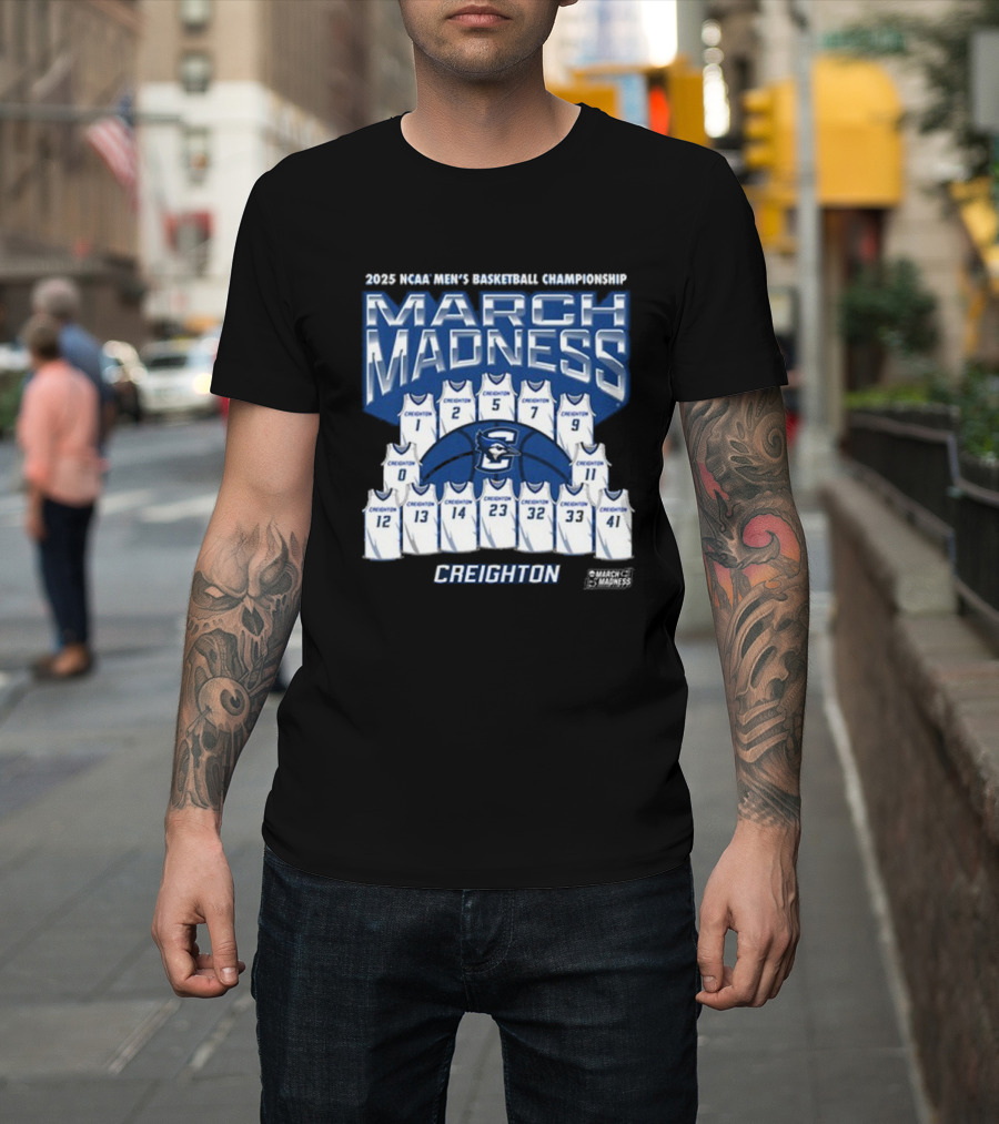 Creighton Men’s Basketball 2025 NCAA Tournament March Madness Jersey T-Shirt