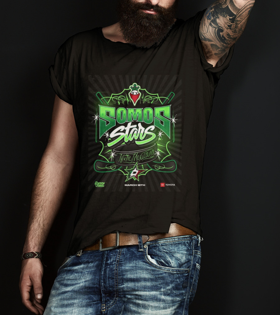 Dallas Stars Feliz Noche Mexicana T-Shirt