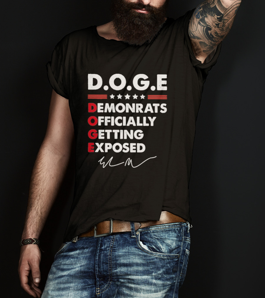 Doge Department Of Government Efficiency Signature T-Shirt