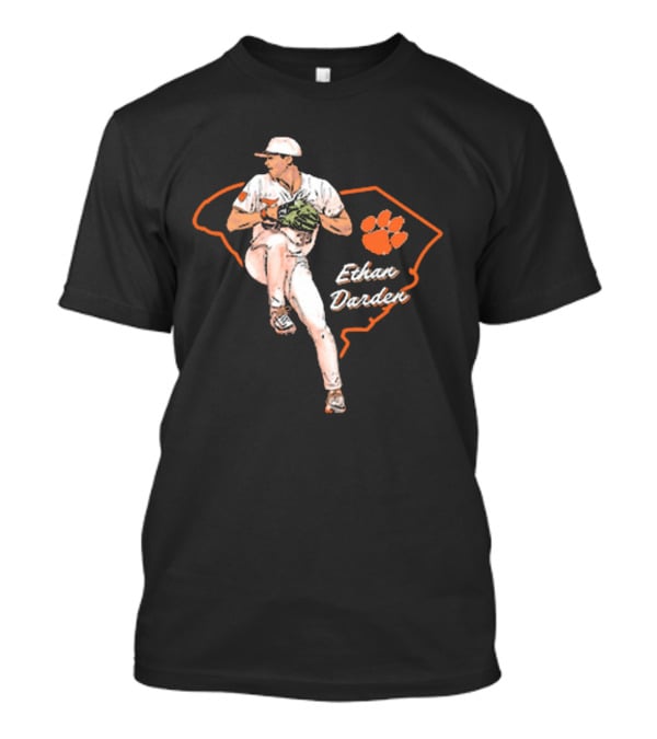 Ethan Darden Hometown Hero Clemson Tigers Baseball NCAA Division I 2025 T-Shirt