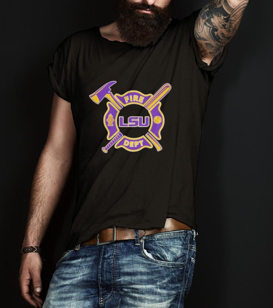 Fire Dept X LSU Tigers T-Shirt