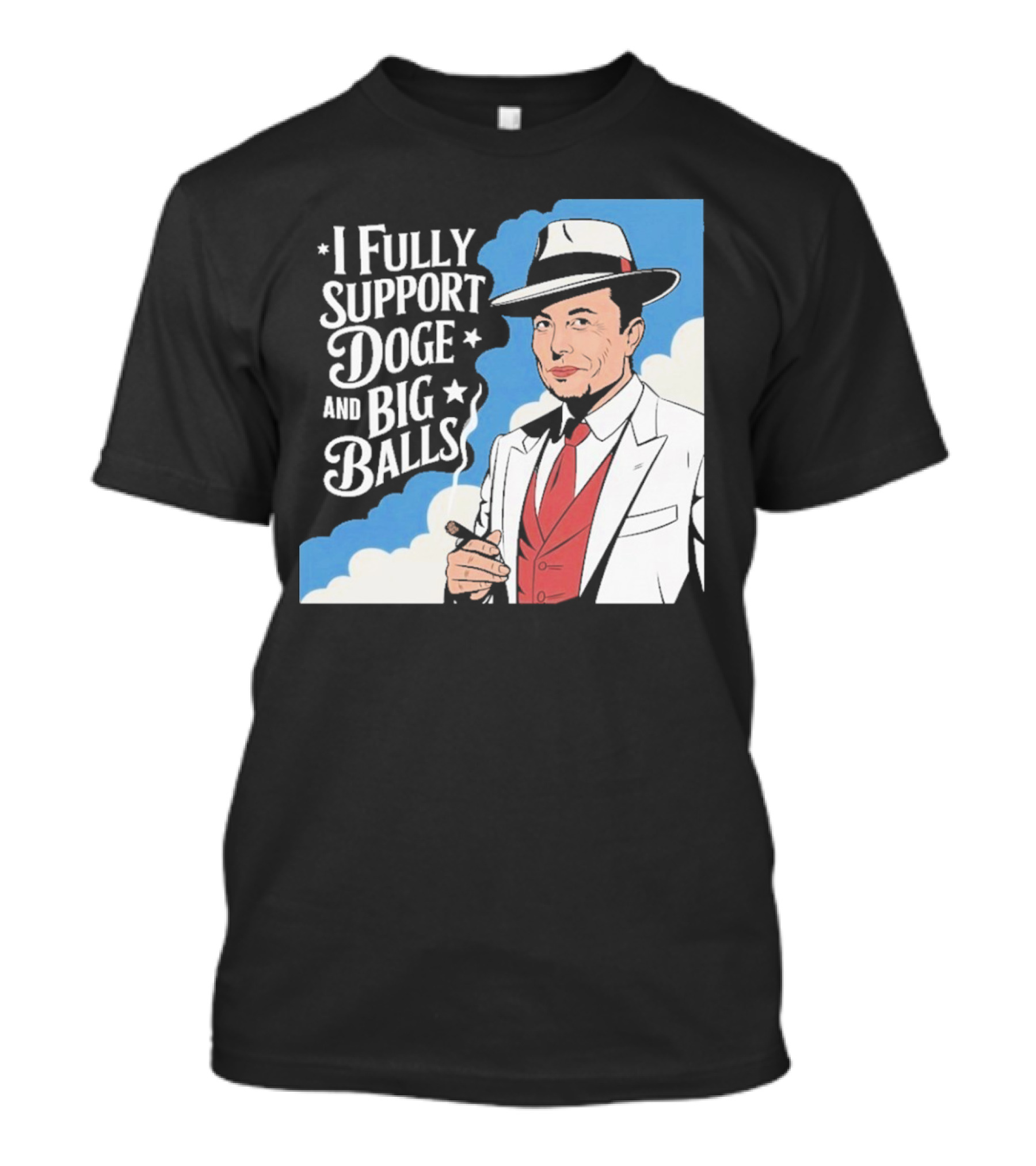 Elon Musk Fully Support DOGE And Big Balls T-Shirt