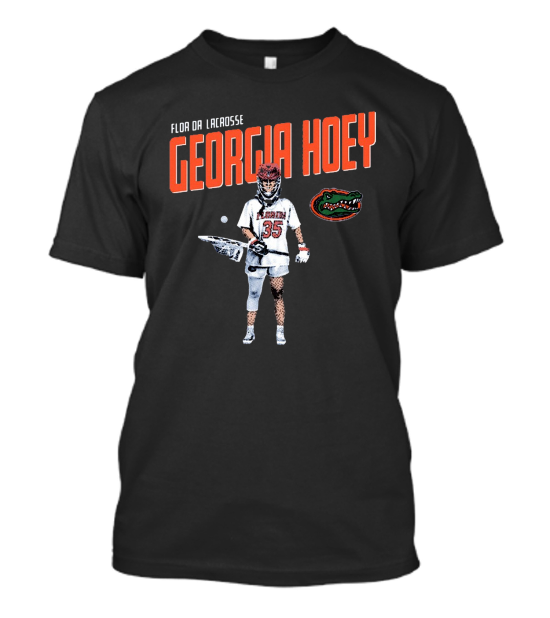 Georgia Hoey Florida Gators Lacrosse NCAA Division I Cartoon 2025 T-Shirt
