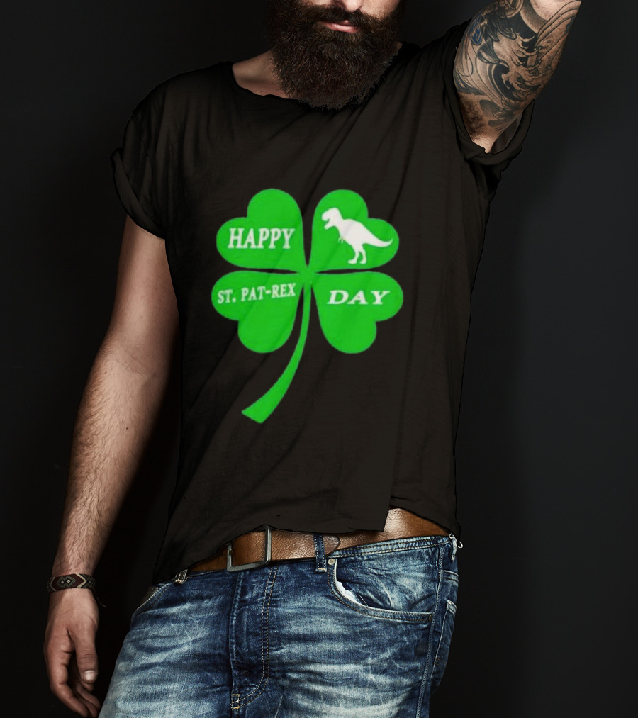 Happy St Pat-rex Day Shamrock T-Shirt