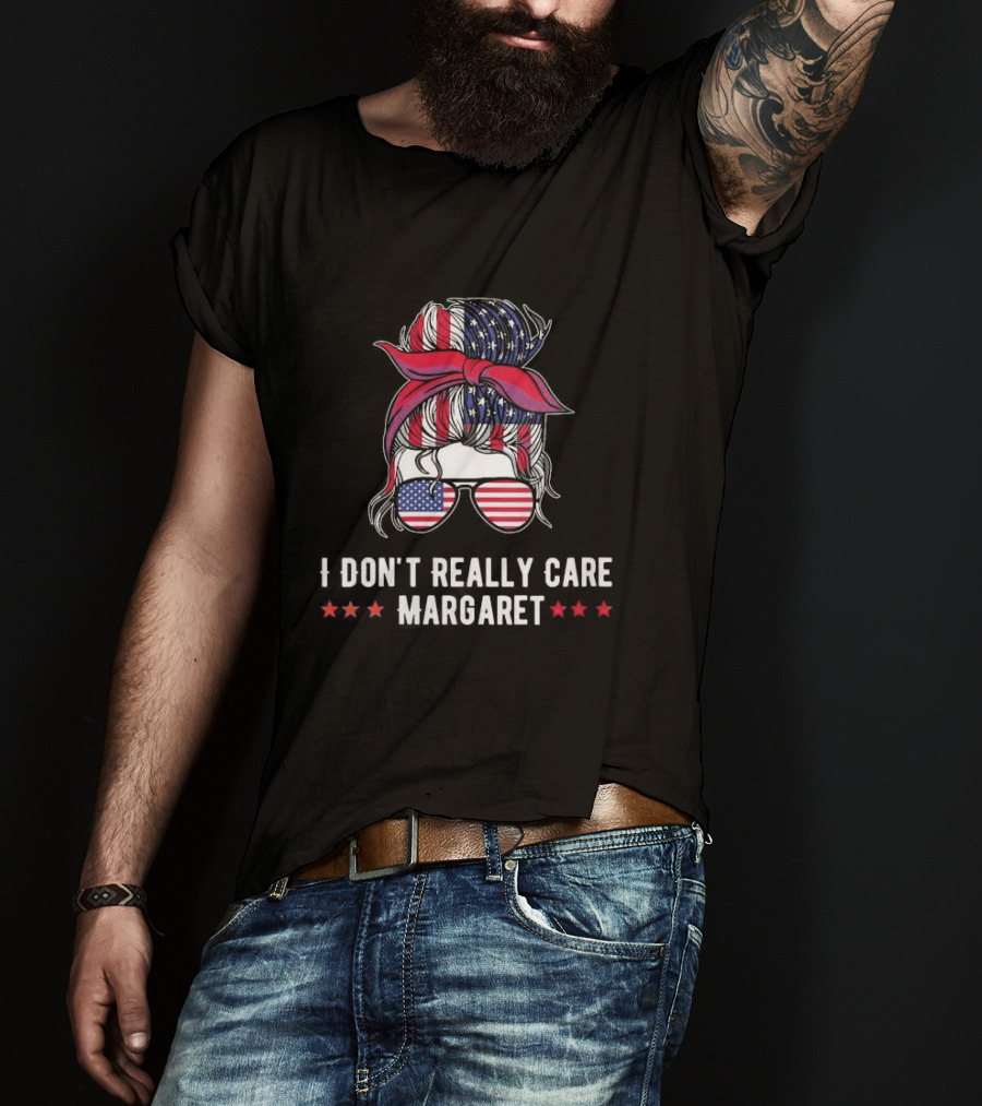 I Don’t Really Care Margaret American Flag Jd Vance T-Shirt