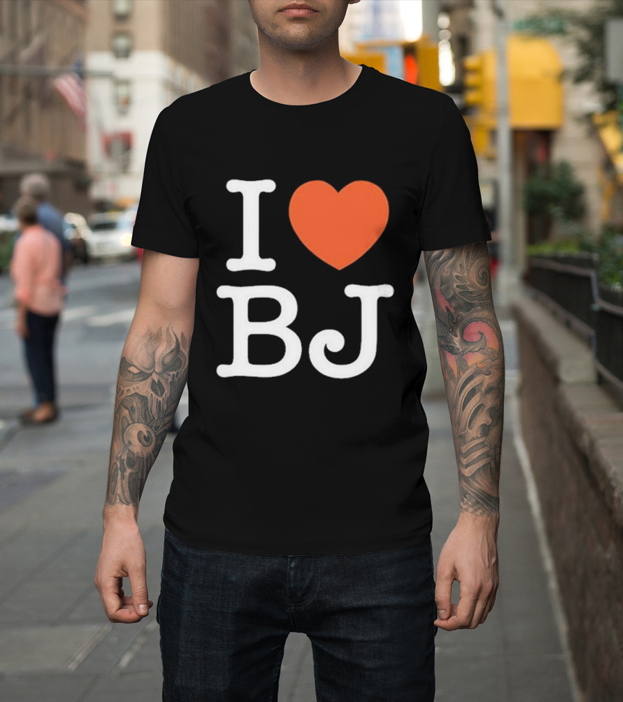 I Love Bj Ben Johnson T-Shirt