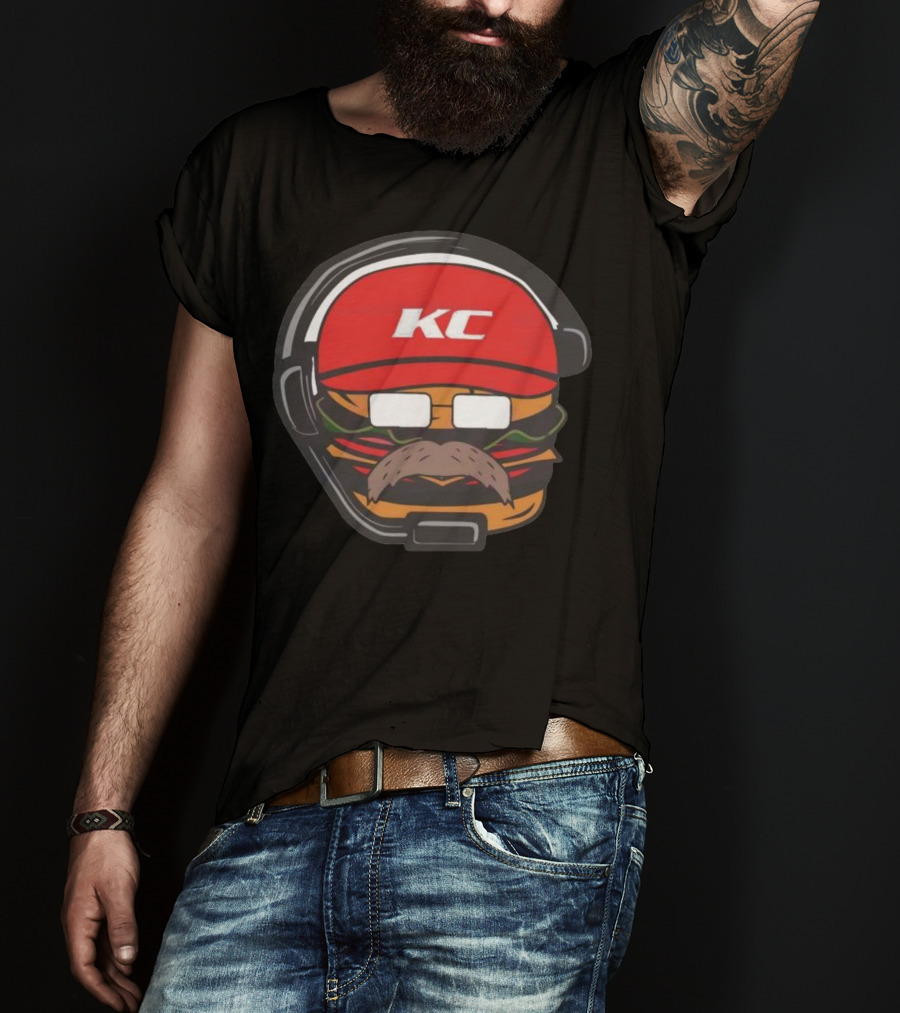 Andy Reid Hamburger KC Kansas City Chiefs T-Shirt